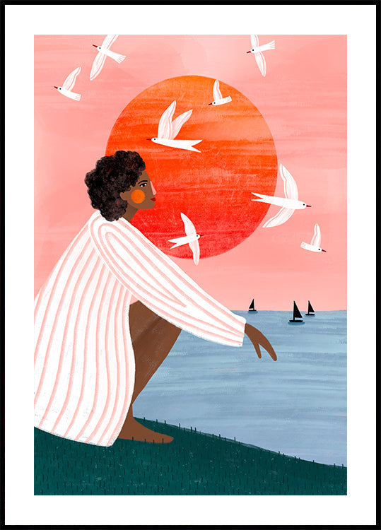 Pôster Pôr do sol no meu próprio