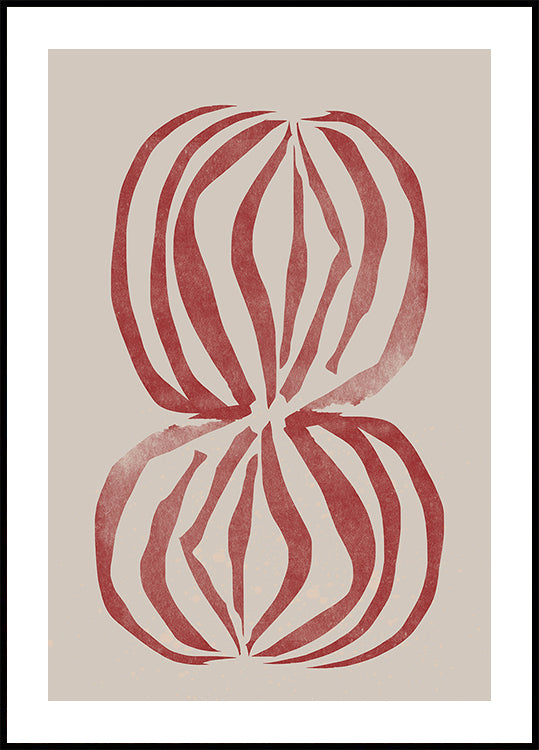 Pôster de ecoformas carmesim