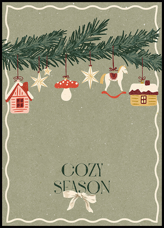Póster Brinquedos na árvore de Natal