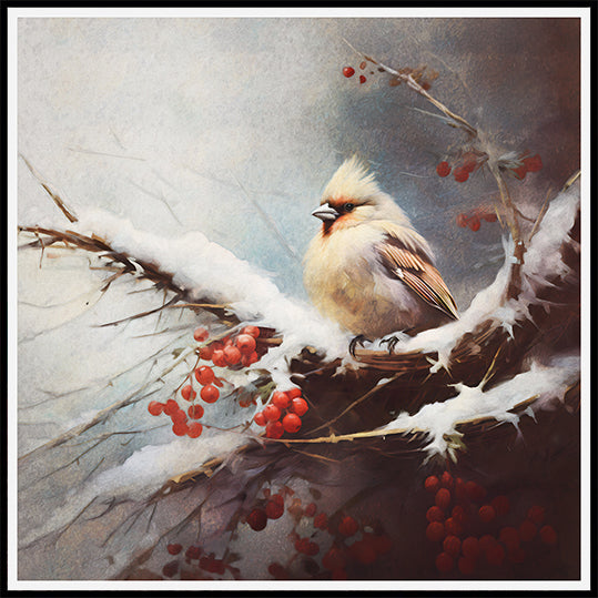 Winter&Feathered Perch Plakater