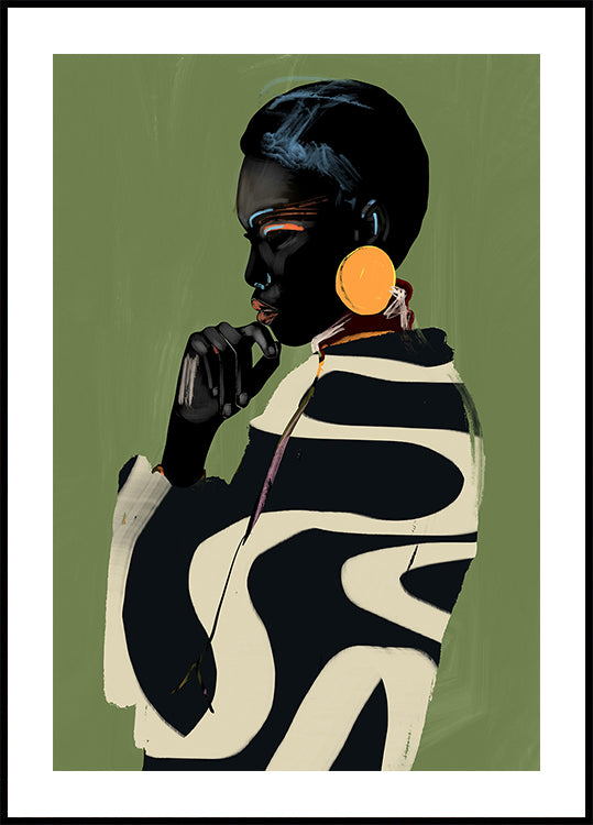 Pôster de contemplação ousada