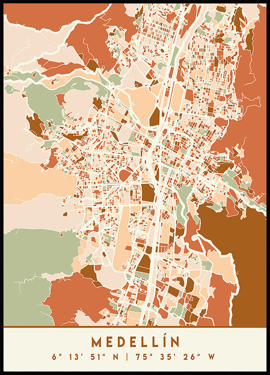 Pôster Tons Pretos 49 da Terra dos Mapas