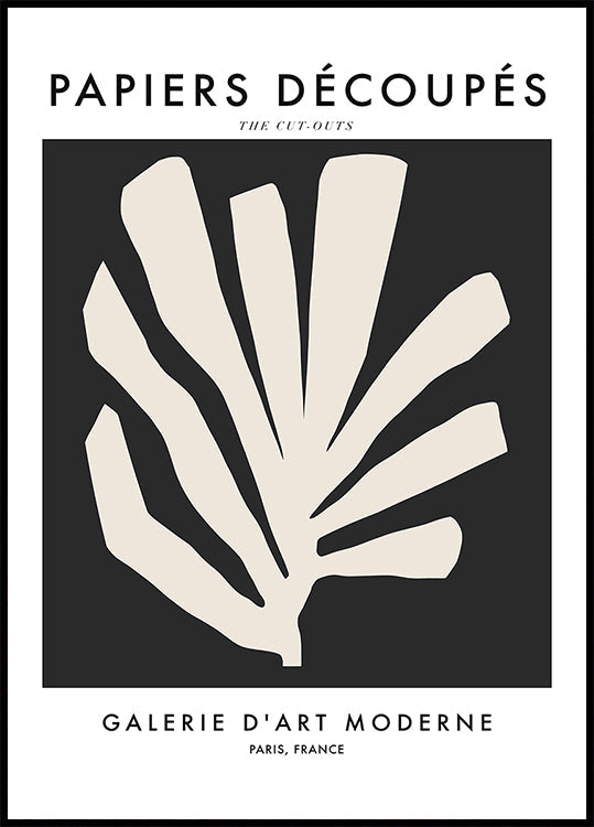 Pôster de folhas de silhueta