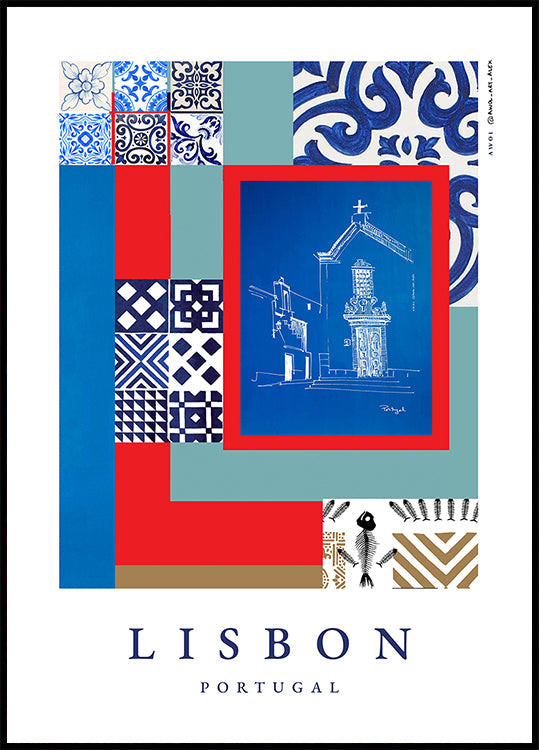 Póster Fachadas de Lisboa