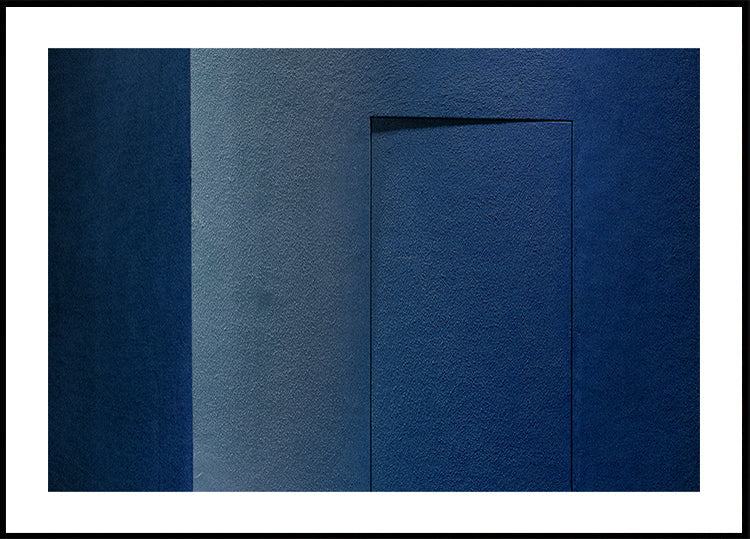 Póster Minimalismo azul ou uma porta secreta