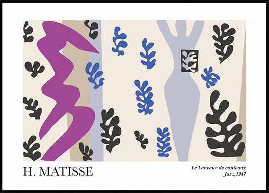 H. Matisse O Atirador de Facas Pôster 