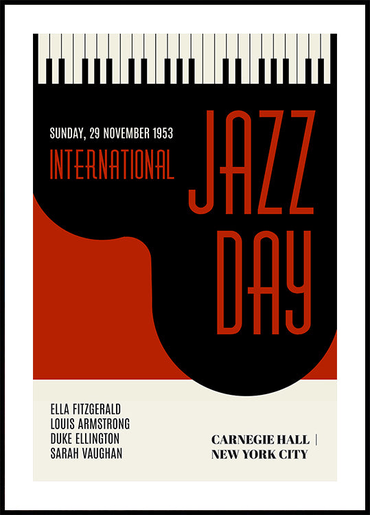 Dias jazzísticos vermelho escuro