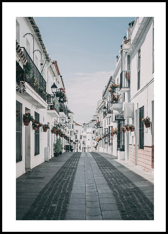 Cartaz das ruas encantadoras de Mijas