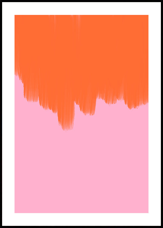 Póster Laranja sobre a flor