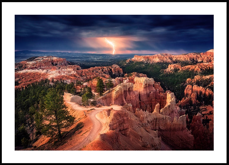Relâmpago sobre Bryce Canyon