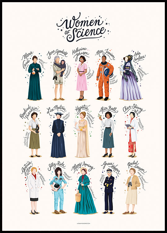 Pôster Mulheres da Ciência