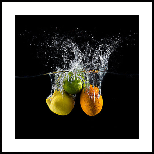 Póster Citrus Splash