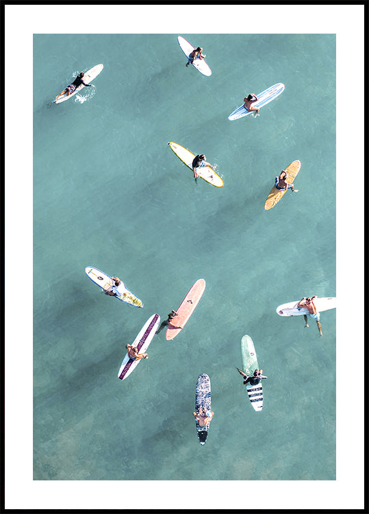 Pôster Surfistas no mar No.3
