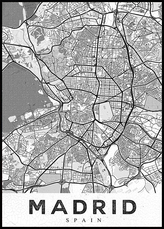 Póster Branco de Madrid