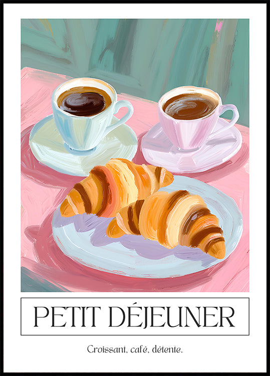Póster Petit dejeuner