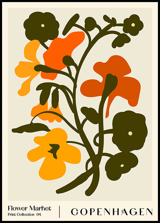 Mercado de Flores. Pôster Copenhague