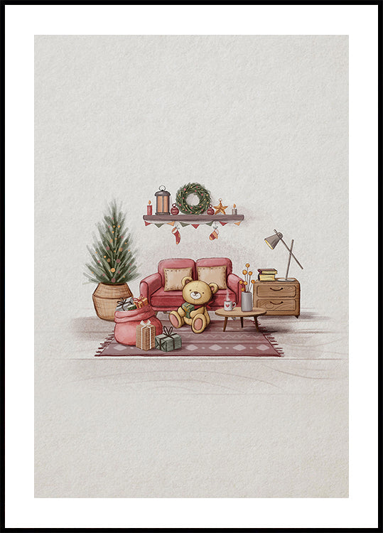 Póster Quarto aconchegante