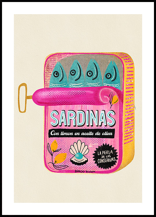 Póster Lata de Sardinhas