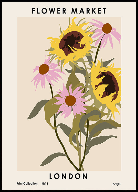 Mercado de Flores. Póster Londres