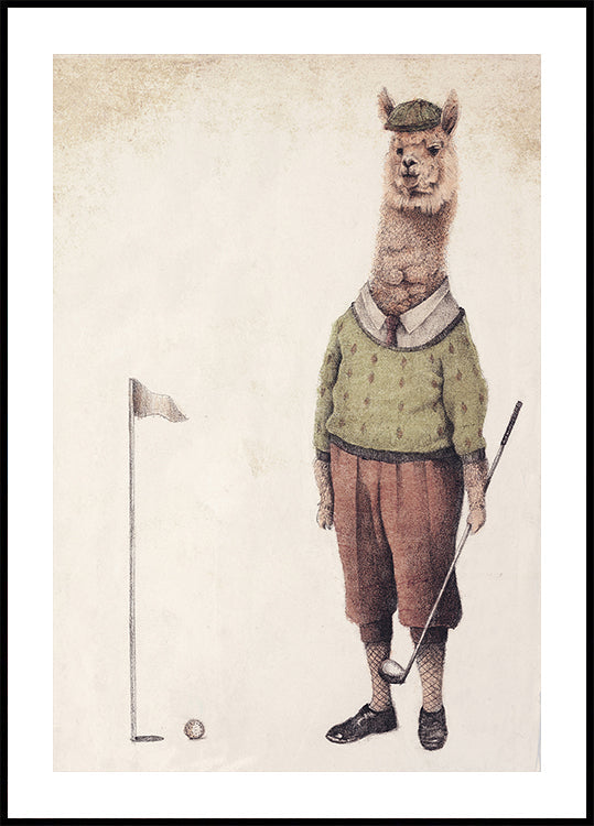 Pôster Clube de Golfe da Alpaca