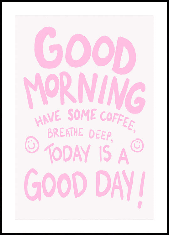 Cartaz de início alegre