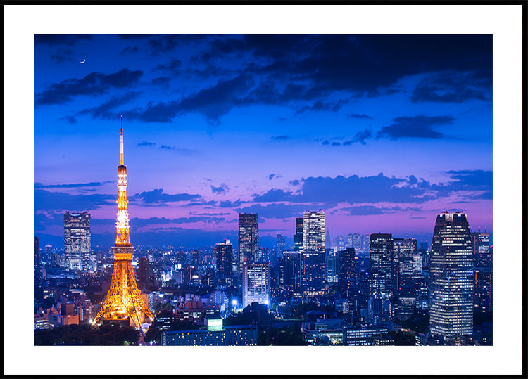 Vista noturna de Tóquio