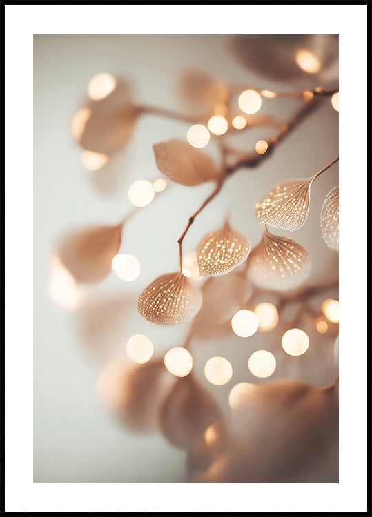 Pôster de pétalas brilhantes