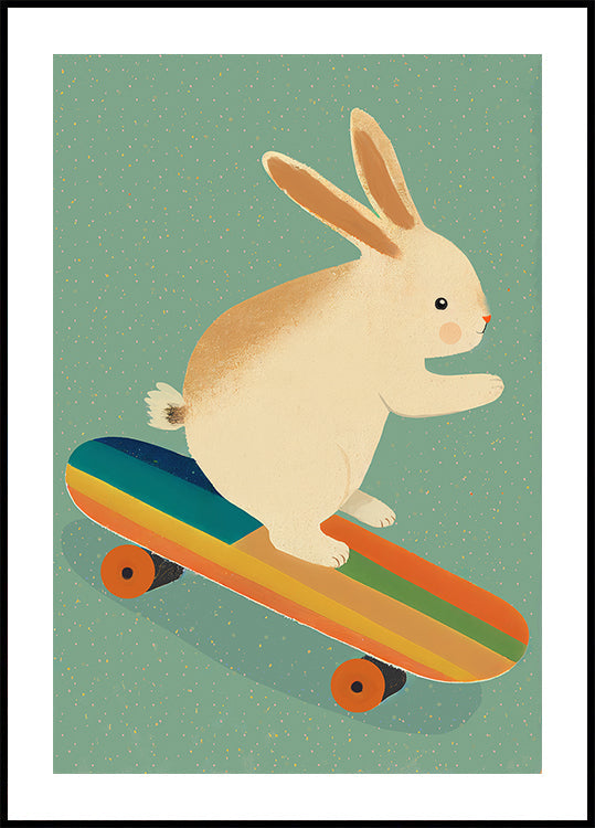 Póster Coelho Skate