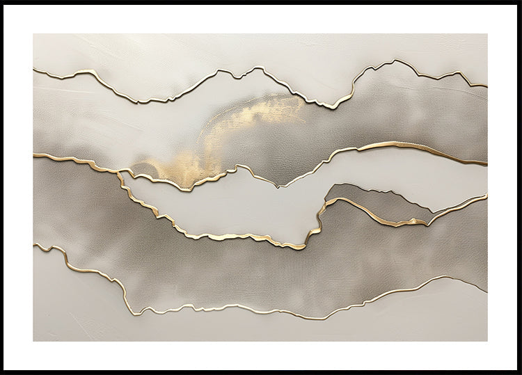 Póster Paisagem metálica nº3