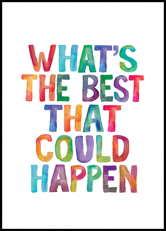 O que de melhor poderia acontecer Copiar pôster