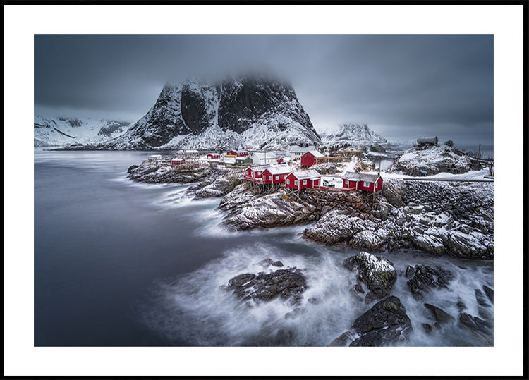 Póster Ilhas Lofoten de inverno