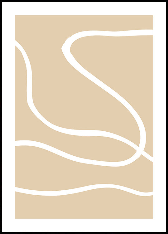 Póster Linhas Bege 01