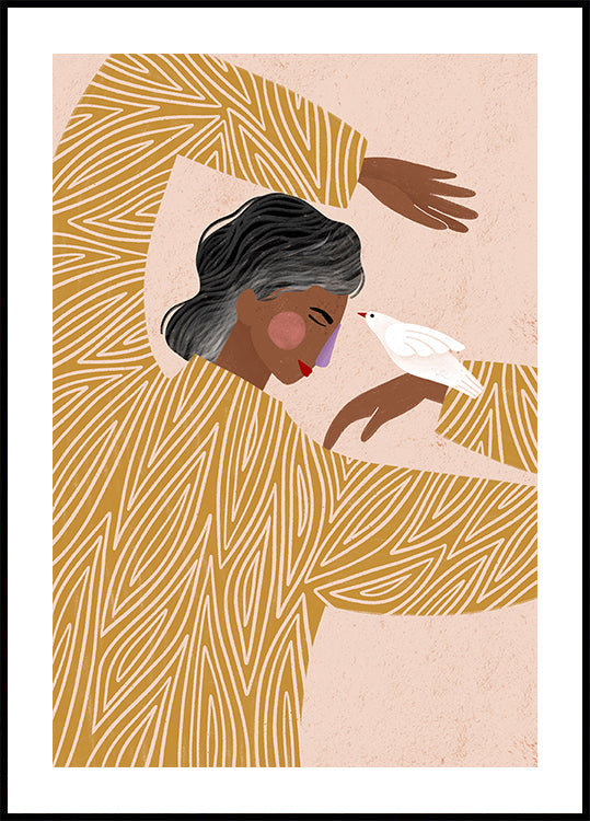 Pôster A Mulher com um Pássaro