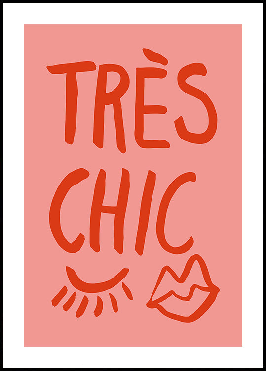 Pôster Très Chic Rosa
