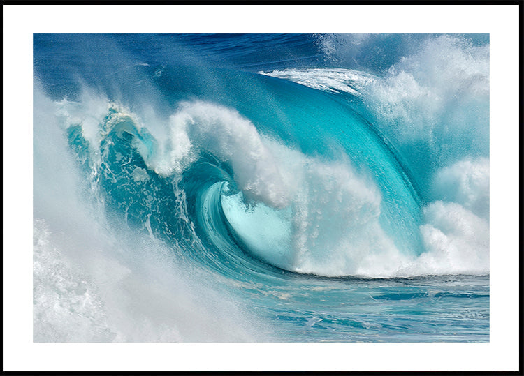 Póster Quando o oceano se transforma em fogo azul