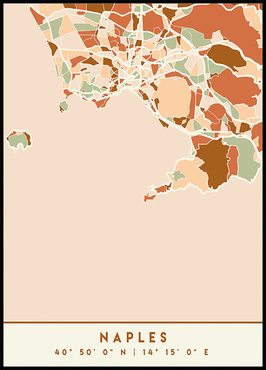 Pôster Tons Pretos 58 da Terra dos Mapas