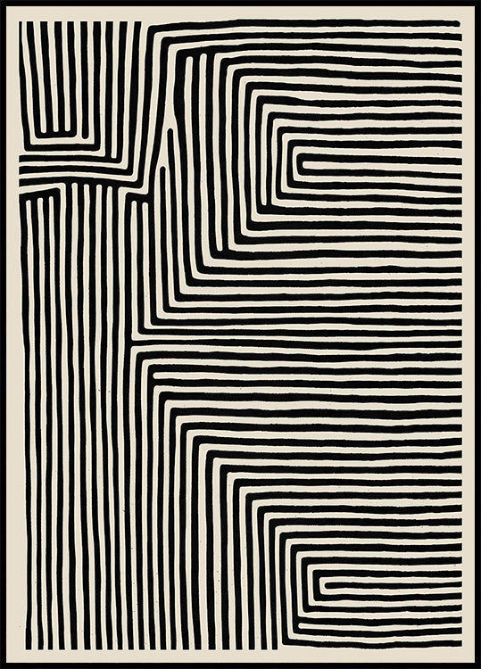 Póster Labirinto Linear
