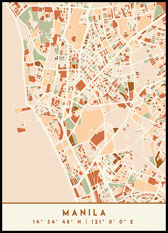 Pôster Tons Pretos 46 da Terra dos Mapas