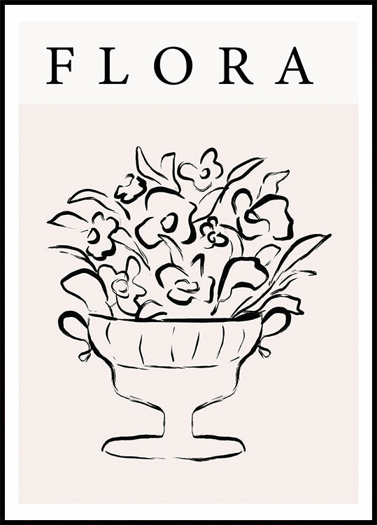 Póster Elegância Floral
