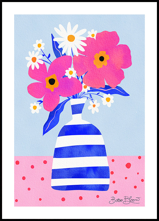 Vaso de flores maximalista