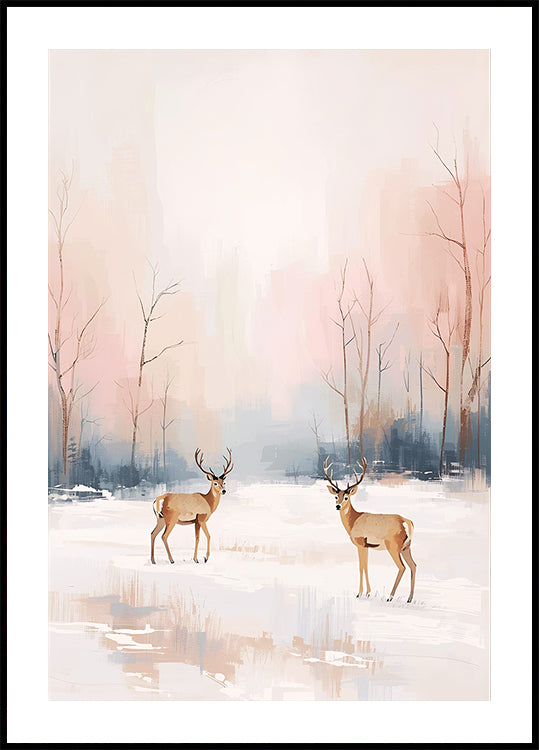Póster Deer in Winter