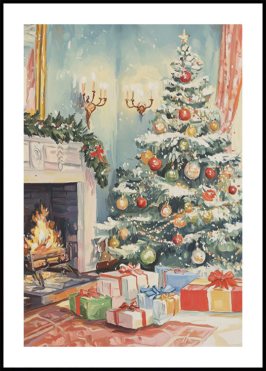 Pôster da sala de estar de Natal