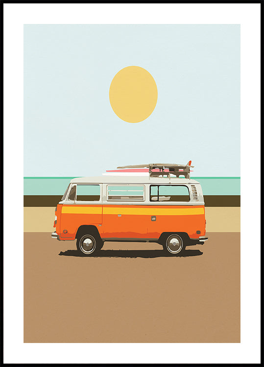 Póster Viagem por estrada 1