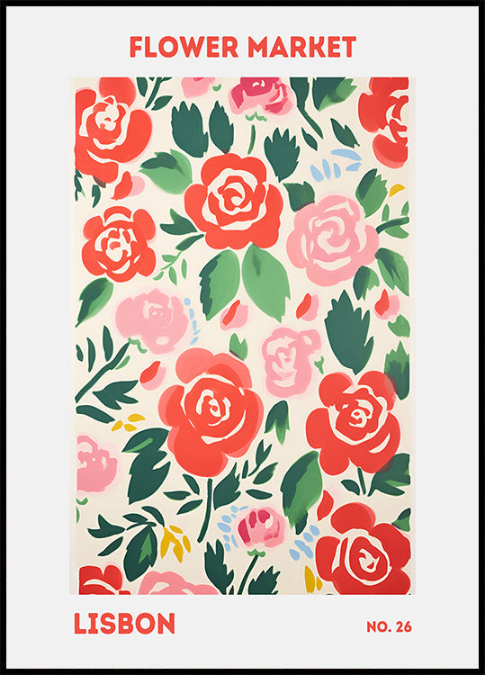 Póster Mercado das Flores de Lisboa