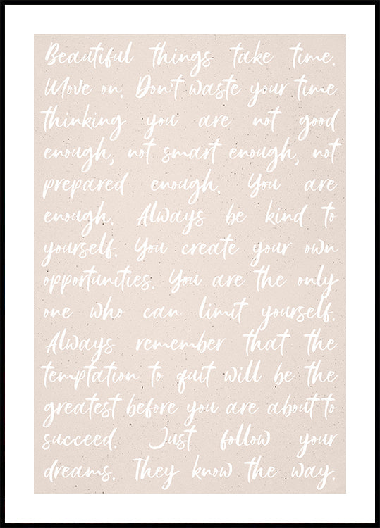 Pôster de citações motivacionais