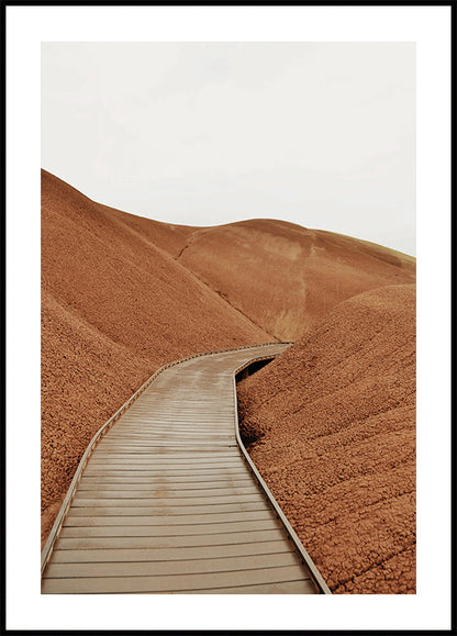 Cartaz do calçadão de Painted Hills 