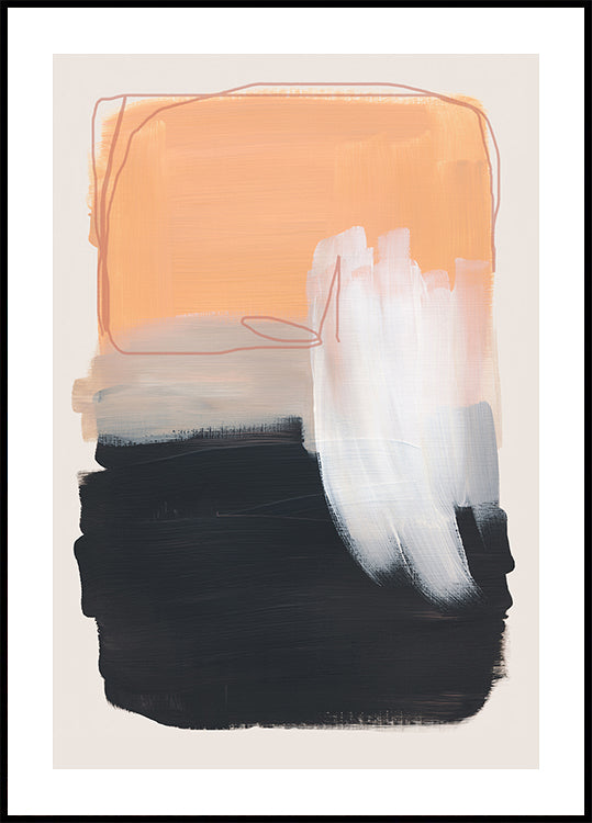 Pôster Traços de pincel abstratos 122