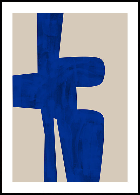Pôster em forma de harmonia azul