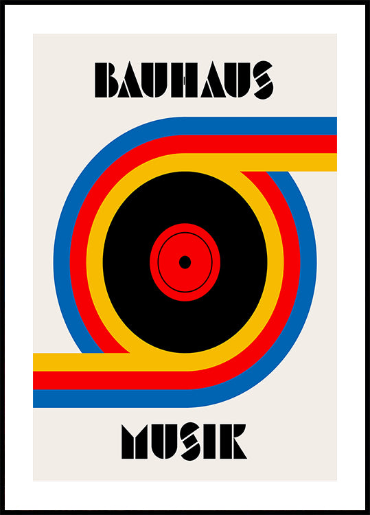 Pôster de vinil musical Bauhaus