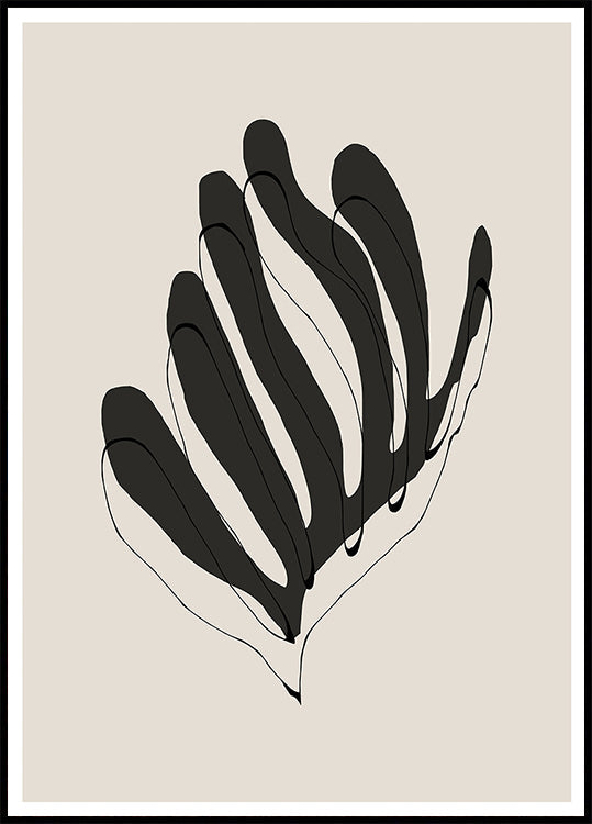 Linhas de folhas abstratas